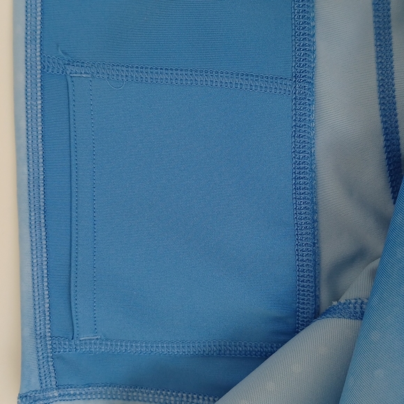 Adidas Climalite Blue Crop Leggings - L - Picture 7 of 8